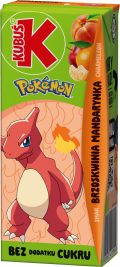 KUBUŚ 0,2 L Pokemon smak brzoskwinia i mandarynka