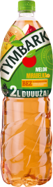 TYMBARK butelka 2 litry etykieta sleave  melon i mirabelka