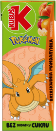 KUBUŚ 0,2 L Pokemon smak brzoskwinia i mandarynka