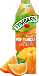 TYMBARK 1 litr pomarańcza z miąższem