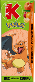 KUBUŚ 0,2 L Pokemon smak brzoskwinia i mandarynka