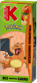 KUBUŚ 0,2 L Pokemon smak brzoskwinia i mandarynka