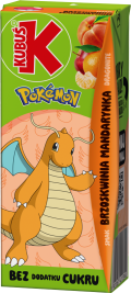 KUBUŚ 0,2 L Pokemon smak brzoskwinia i mandarynka