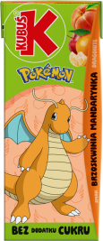 KUBUŚ 0,2 L Pokemon smak brzoskwinia i mandarynka