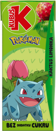KUBUŚ 0,2 L Pokemon smak kaktus i limonka