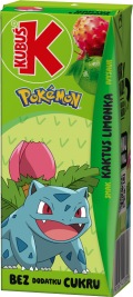 KUBUŚ 0,2 L Pokemon smak kaktus i limonka