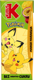 KUBUŚ 0,2 L Pokemon smak mango i marakuja
