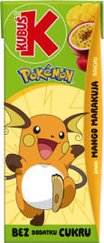 KUBUŚ 0,2 L Pokemon smak mango i marakuja