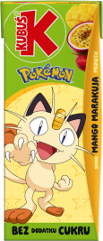 KUBUŚ 0,2 L Pokemon smak mango i marakuja