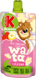 KUBUŚ 100 g Mus o smaku waty cukrowej