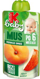 KUBUŚ 120 ml jabłko i morela