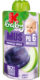 KUBUŚ 120 ml jabłko i śliwka