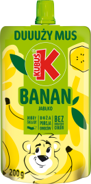 KUBUŚ 200 g banan i jabłko