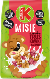 KUBUŚ 400 g Misie o smaku truskawki i karmelu