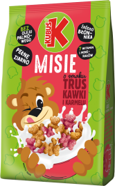 KUBUŚ 400 g Misie o smaku truskawki i karmelu