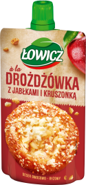 Łowicz 100 g Mus à la Drożdżówka z jabłkami i kruszonką