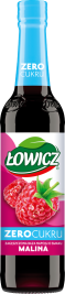 ŁOWICZ 400 ml Syrop ZERO CUKRU o smaku malinowym
