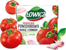 ŁOWICZ 500 g przecier pomidorowy z bazylia i czosnkiem 