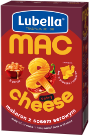 LUBELLA 160 g MAC&cheese makaron z sosem serowym ostrym