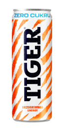 TIGER 250ml zero brzoskwinia