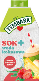 TYMBARK 0,5 l Sok + woda kokosowa + ananas + truskawka + jabłko