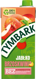 TYMBARK 1 litr jabłko - brzoskwinia