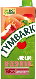 TYMBARK 1 litr jabłko - brzoskwinia