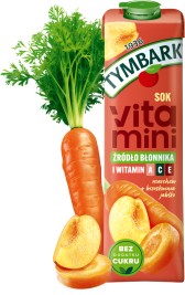 TYMBARK 1 litr Vitamini marchew, brzoskwinia i jabłko+
