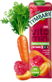 TYMBARK 1 litr Vitamini marchew, malina i jabłko+