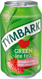 TYMBARK 330 ml zielona herbata - truskawka