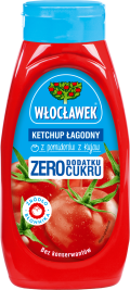 WŁOCŁAWEK Ketchup Zero dodatku cukru 450 g łagodny