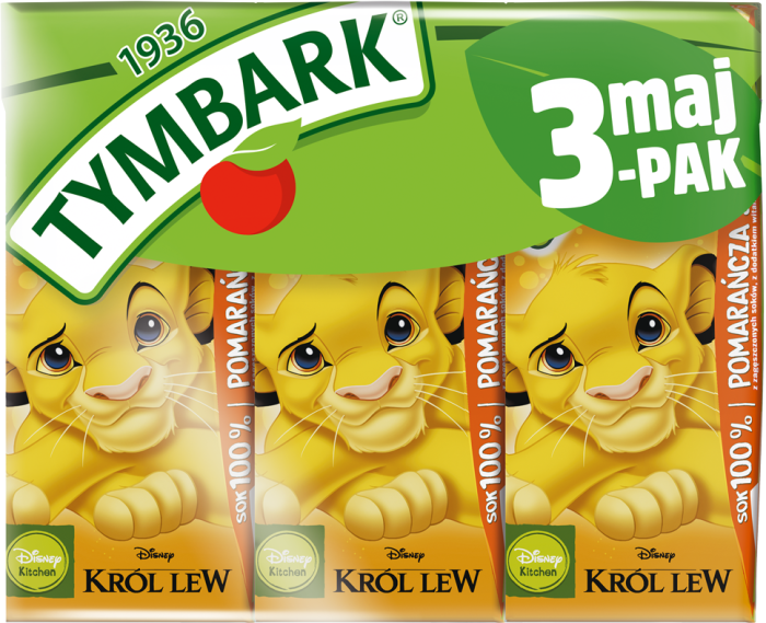 TYMBARK 3Pack Pomarańcza - Jabłko