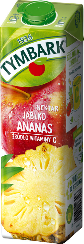 TYMBARK 1L jabłko ananas nektar