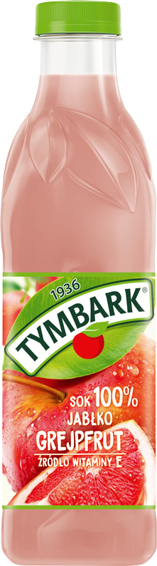 TYMBARK 1 litr sok 100% jabłko grejfrut