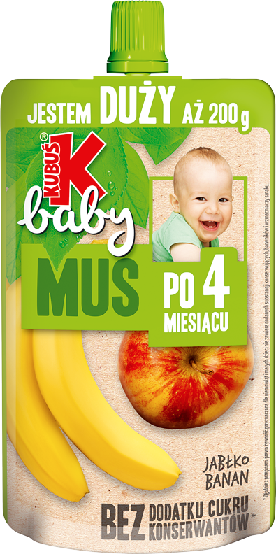 KUBUŚ BABY 200 g jabłko i banan