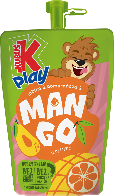 KUBUŚ PLAY 200 ml jabłko, pomarańcza i MANGO