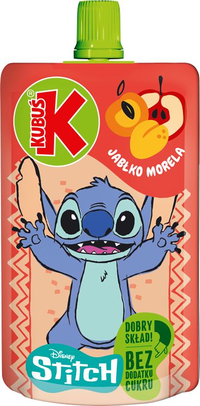 KUBUŚ 100 g Disney Stitch jabłko - morela