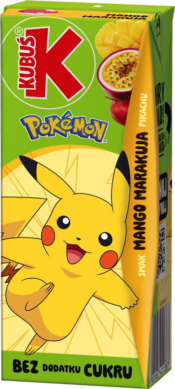KUBUŚ 0,2 L Pokémon Smak mango marakuja