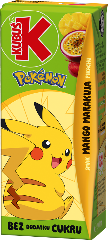 KUBUŚ 0,2 L Pokémon Smak mango marakuja