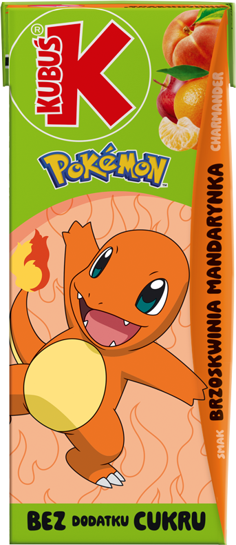 KUBUŚ 0,2 L Pokémon Smak brzoskwinia mandarynka