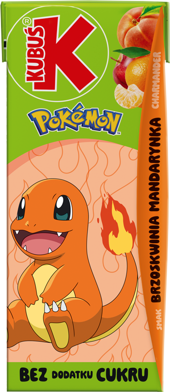 KUBUŚ 0,2 L Pokémon Smak brzoskwinia mandarynka