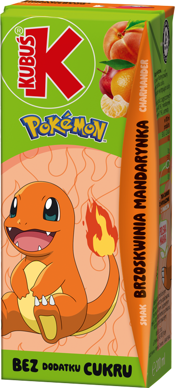 KUBUŚ 0,2 L Pokémon Smak brzoskwinia mandarynka