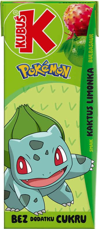 KUBUŚ 0,2 L Pokémon Smak kaktus limonka
