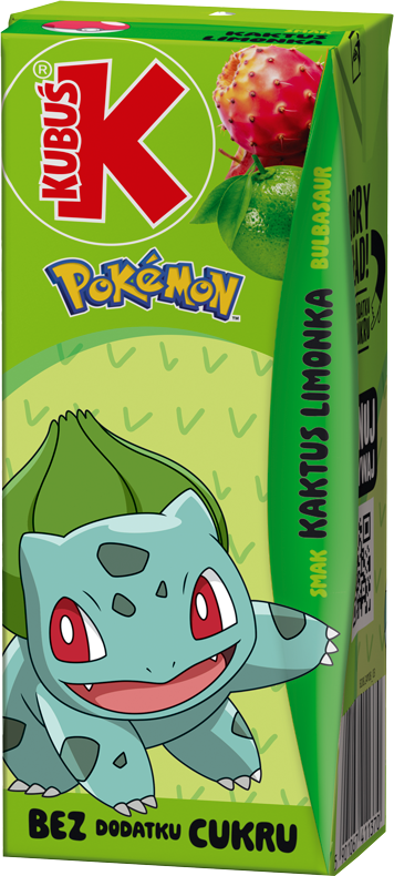 KUBUŚ 0,2 L Pokémon Smak kaktus limonka
