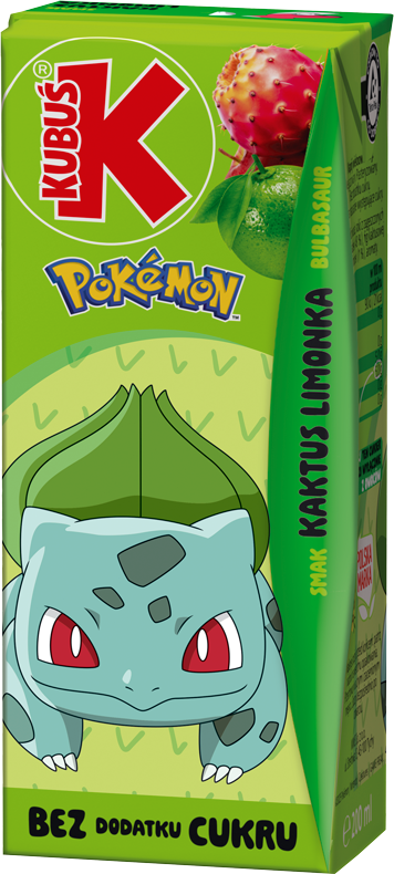 KUBUŚ 0,2 L Pokémon Smak kaktus limonka