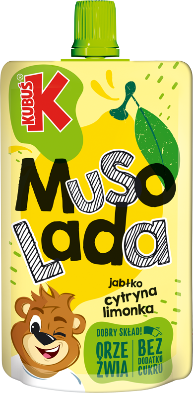 KUBUS  120 ml Musolada jabłko,  cytryna i limonka