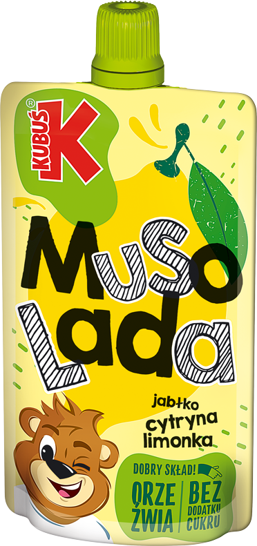 KUBUS  120 ml Musolada jabłko,  cytryna i limonka