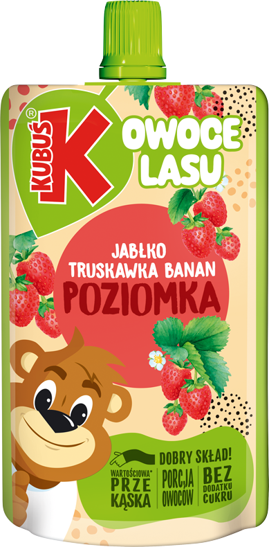 Kubuś 100 ml jabłko truskawka banan poziomka