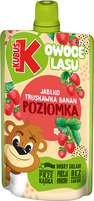 Kubuś 100 ml jabłko truskawka banan poziomka