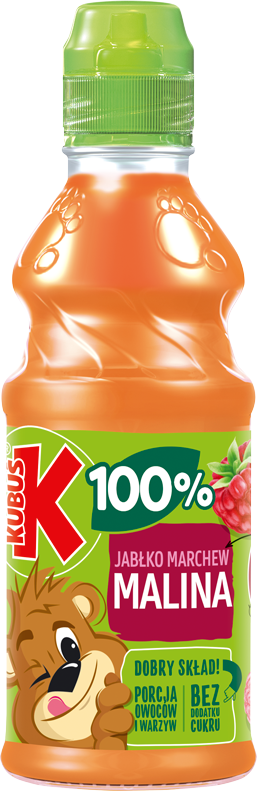 KUBUŚ 300 ml jabłko - marchew - MALINA